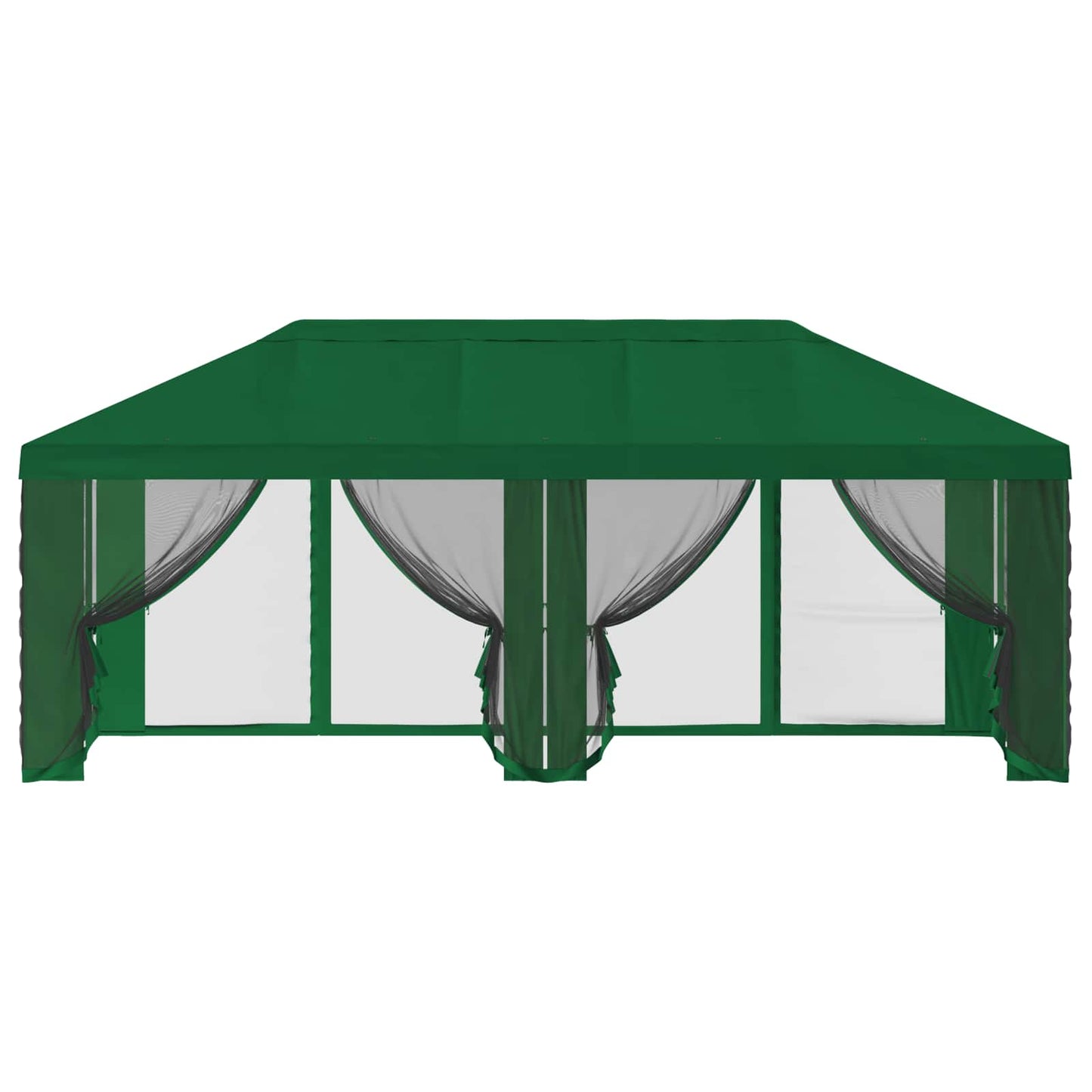 Gazebo Hoes met Zijwanden 6 x 3 m Groen Polyester 190
