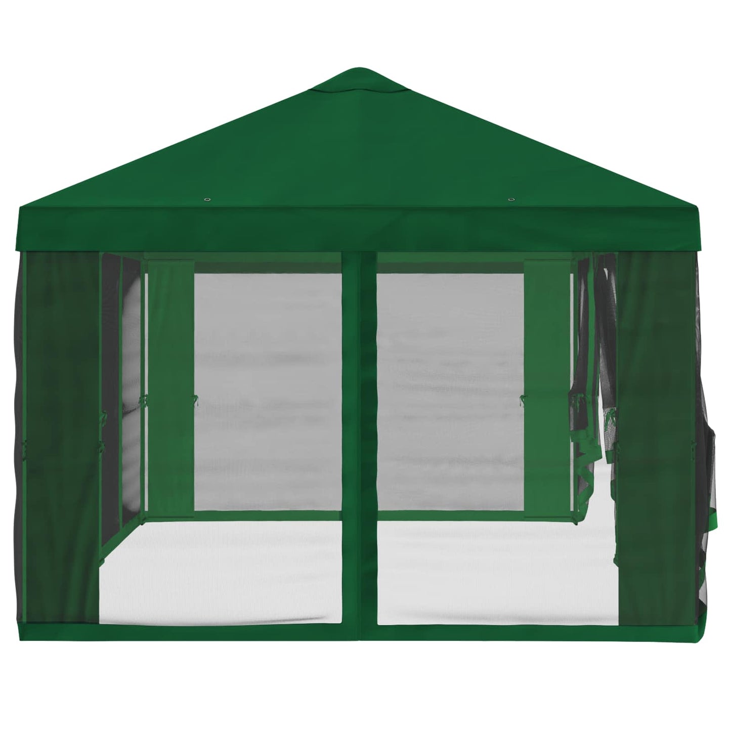 Gazebo Hoes met Zijwanden 6 x 3 m Groen Polyester 190