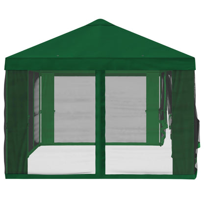 Gazebo Hoes met Zijwanden 6 x 3 m Groen Polyester 190