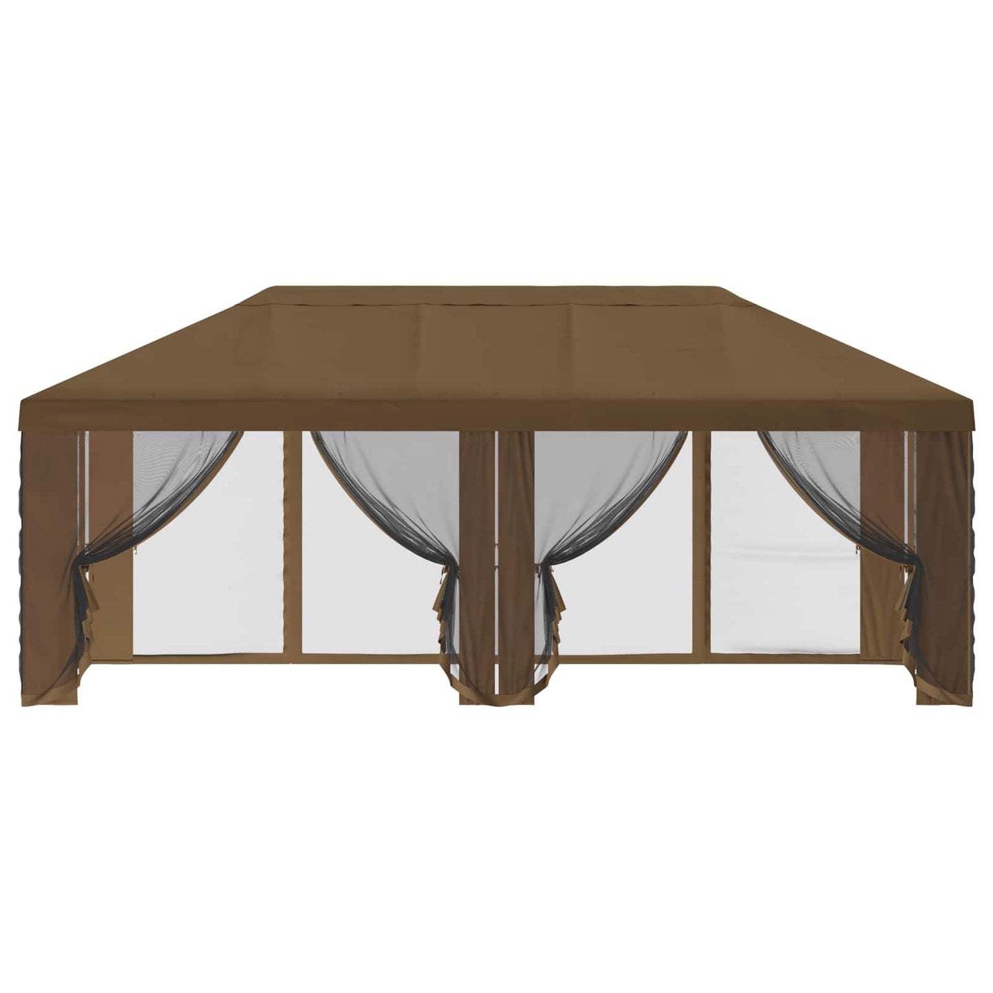 Gazebo Hoes met Zijwanden 6 x 3 m Taupe Polyester 190