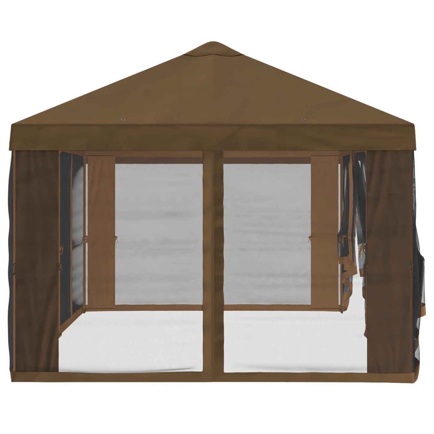 Gazebo Hoes met Zijwanden 6 x 3 m Taupe Polyester 190