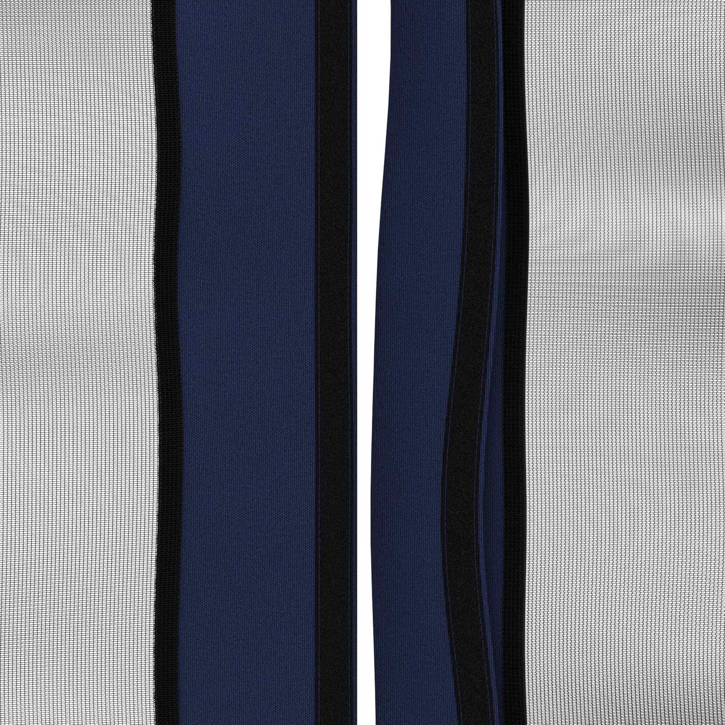 Gazebo Hoes met Zijwanden 6 x 3 m Blauw Polyester 190