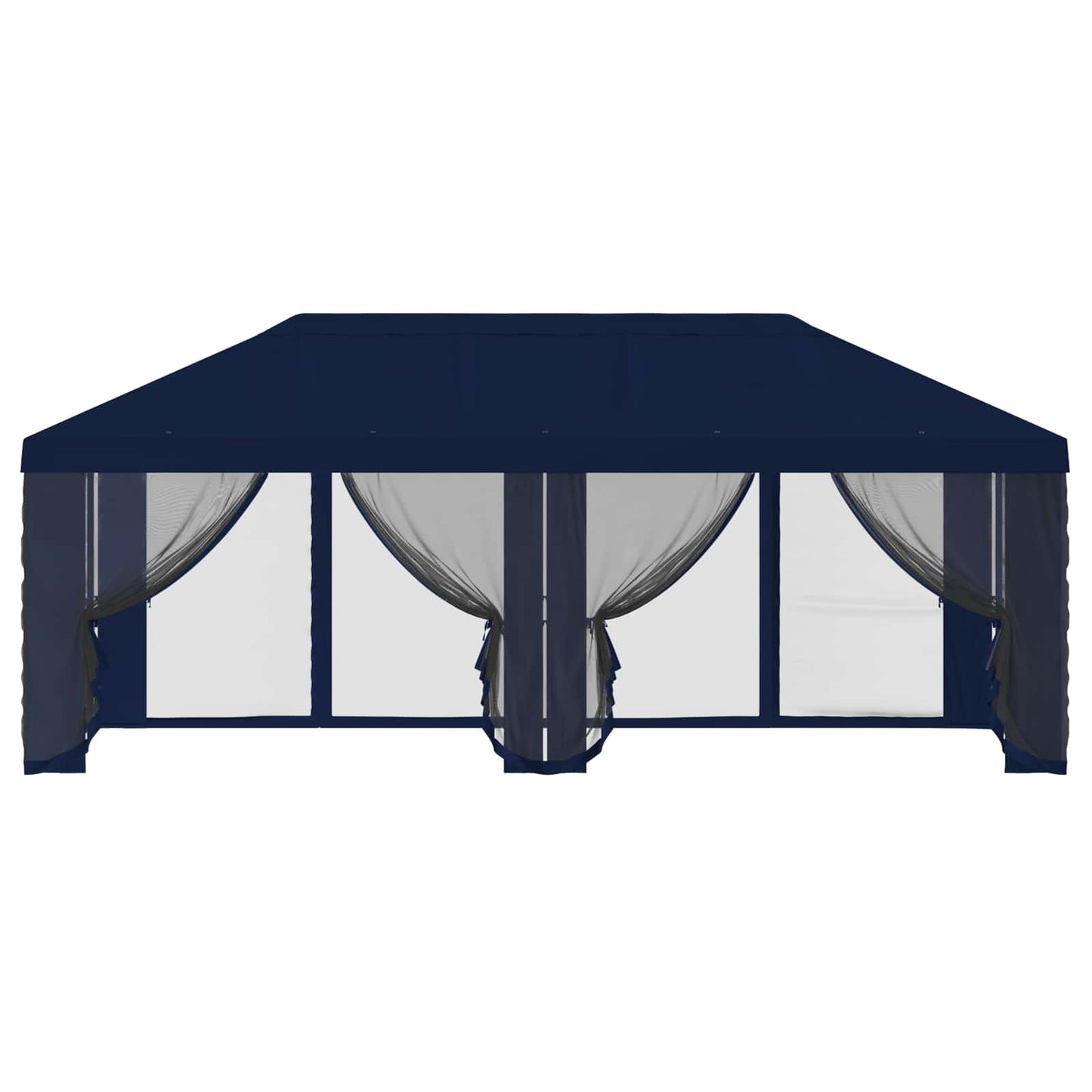 Gazebo Hoes met Zijwanden 6 x 3 m Blauw Polyester 190