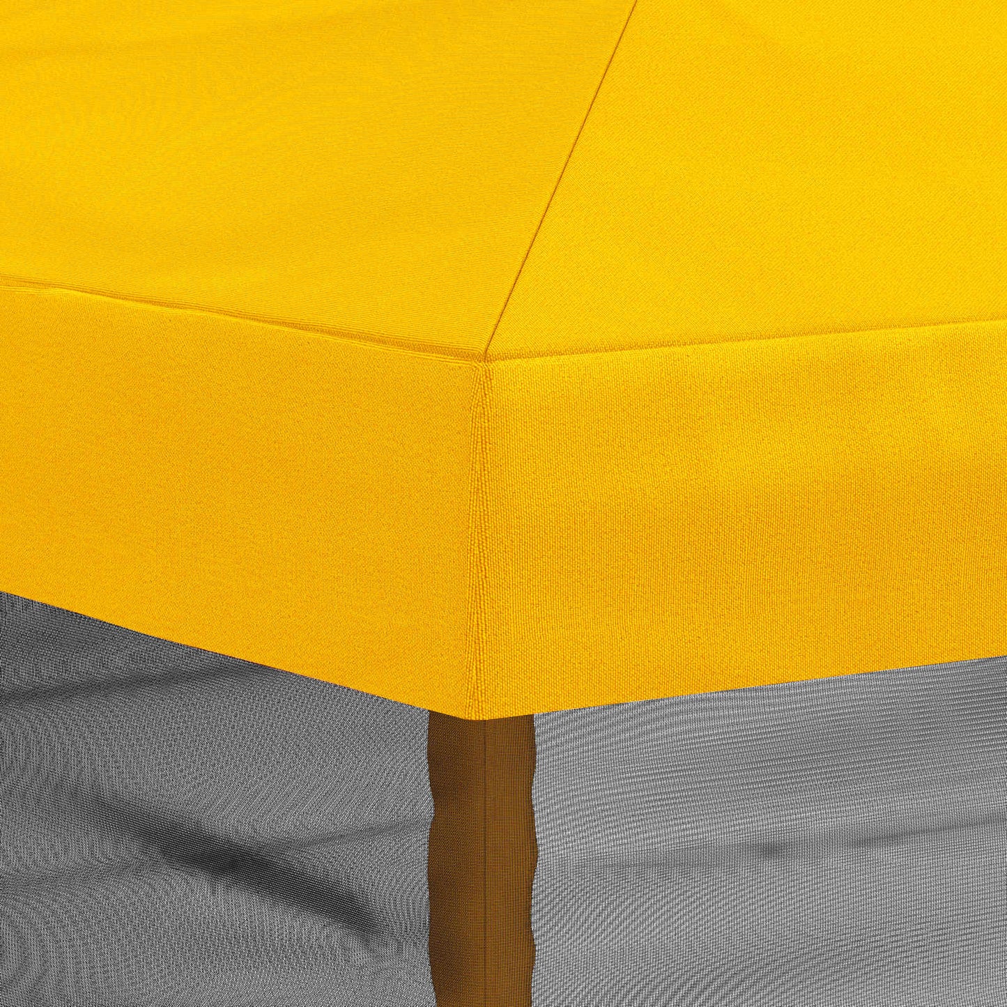 Gazebo Hoes met Zijwanden 6 x 3 m Geel Polyester 190