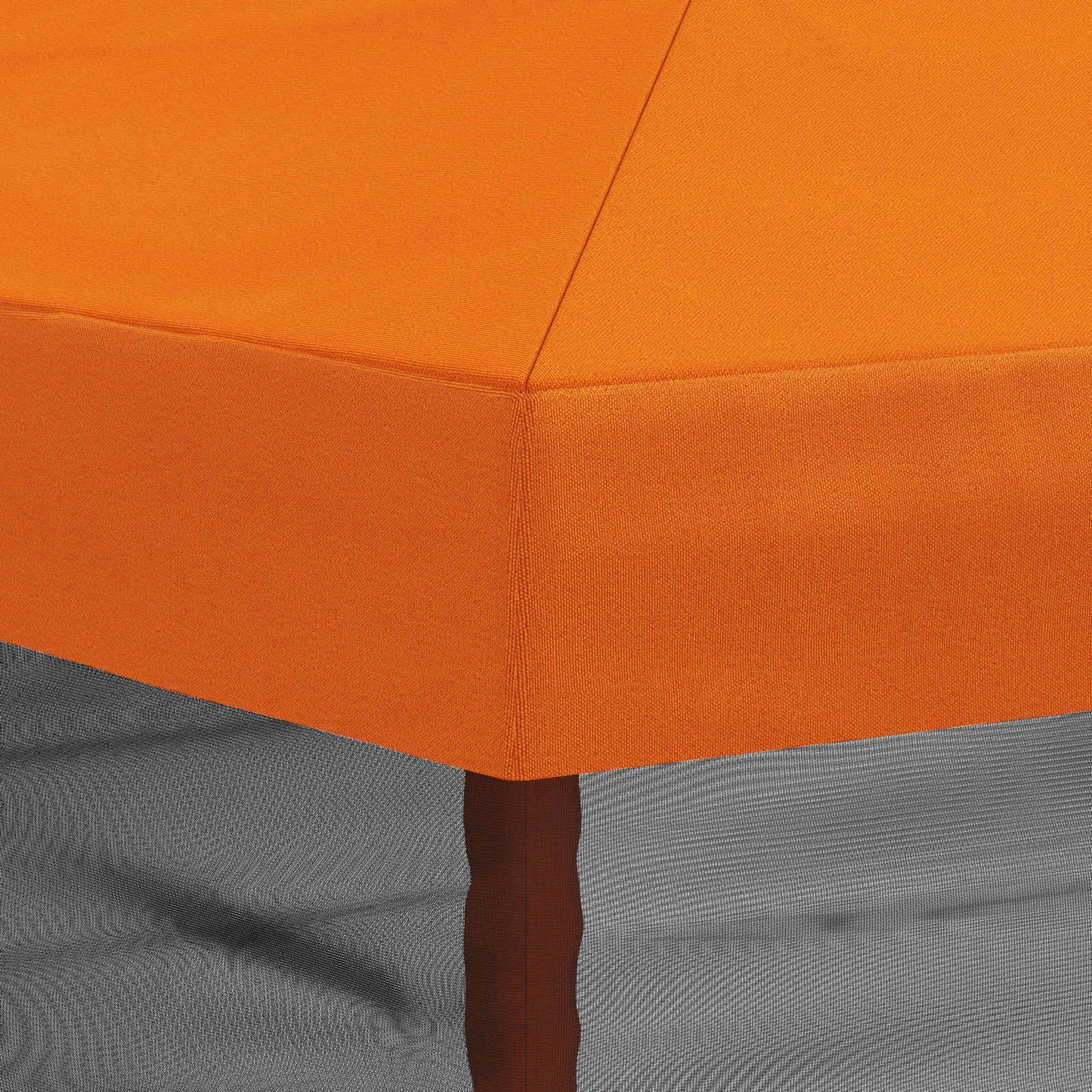 Gazebo Hoes met Zijwanden 6 x 3 m Oranje Polyester 190