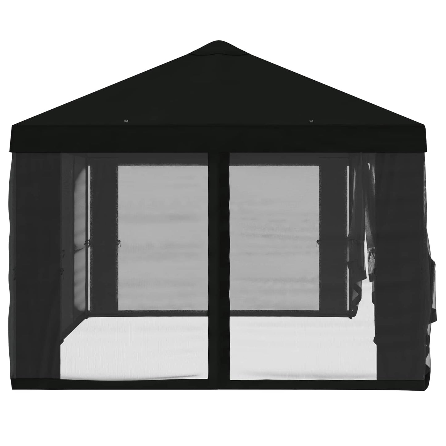 Gazebo Hoes met Zijwanden 6 x 3 m Zwart Polyester 190