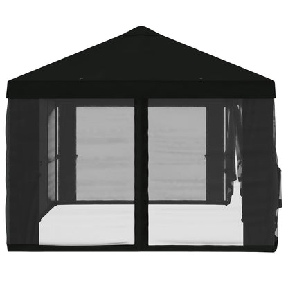 Gazebo Hoes met Zijwanden 6 x 3 m Zwart Polyester 190