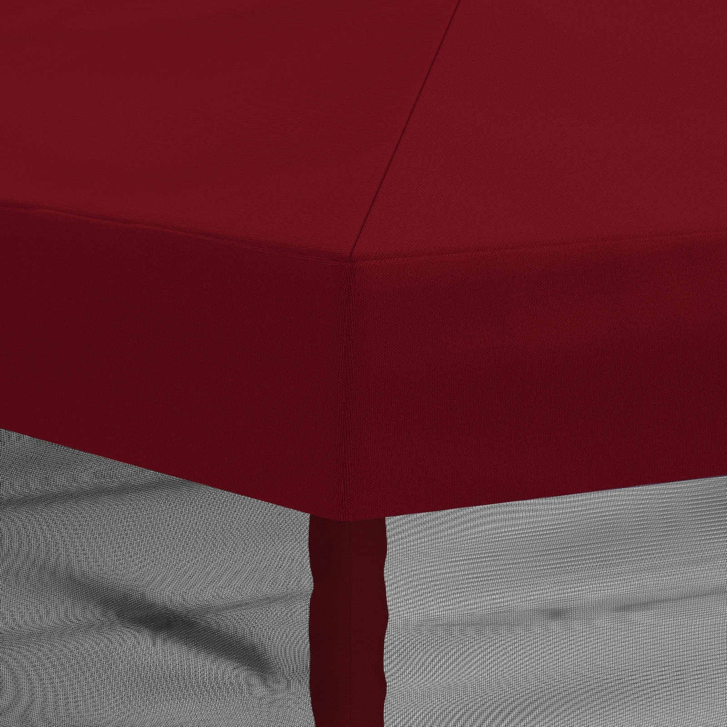 Gazebo Hoes met Zijwanden 6 x 3 m Bordeauxrood Polyester 190