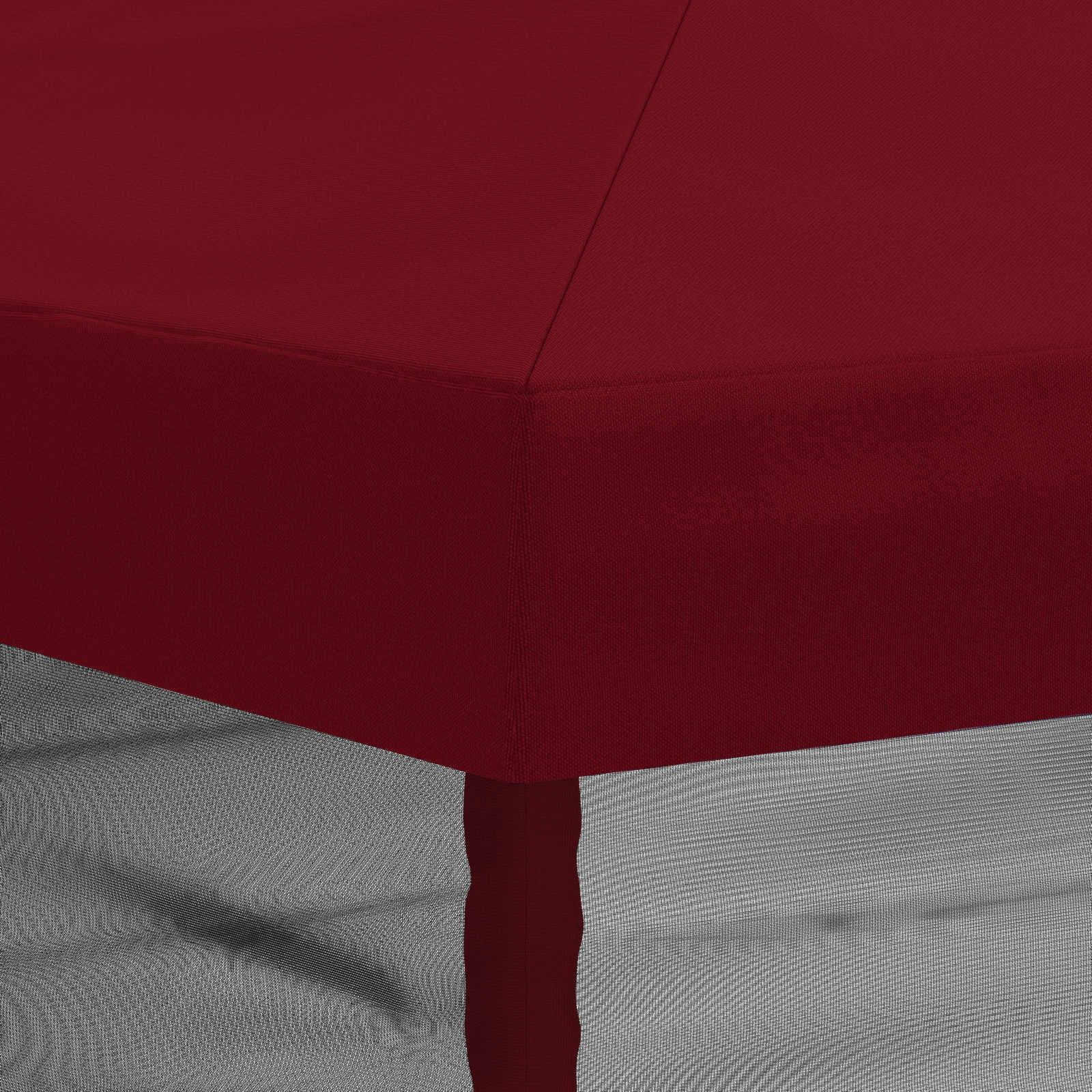 Gazebo Hoes met Zijwanden 6 x 3 m Bordeauxrood Polyester 190
