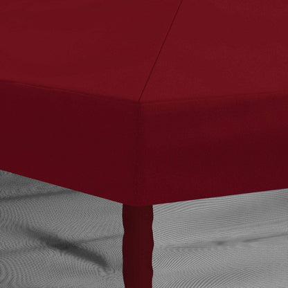 Gazebo Hoes met Zijwanden 6 x 3 m Bordeauxrood Polyester 190