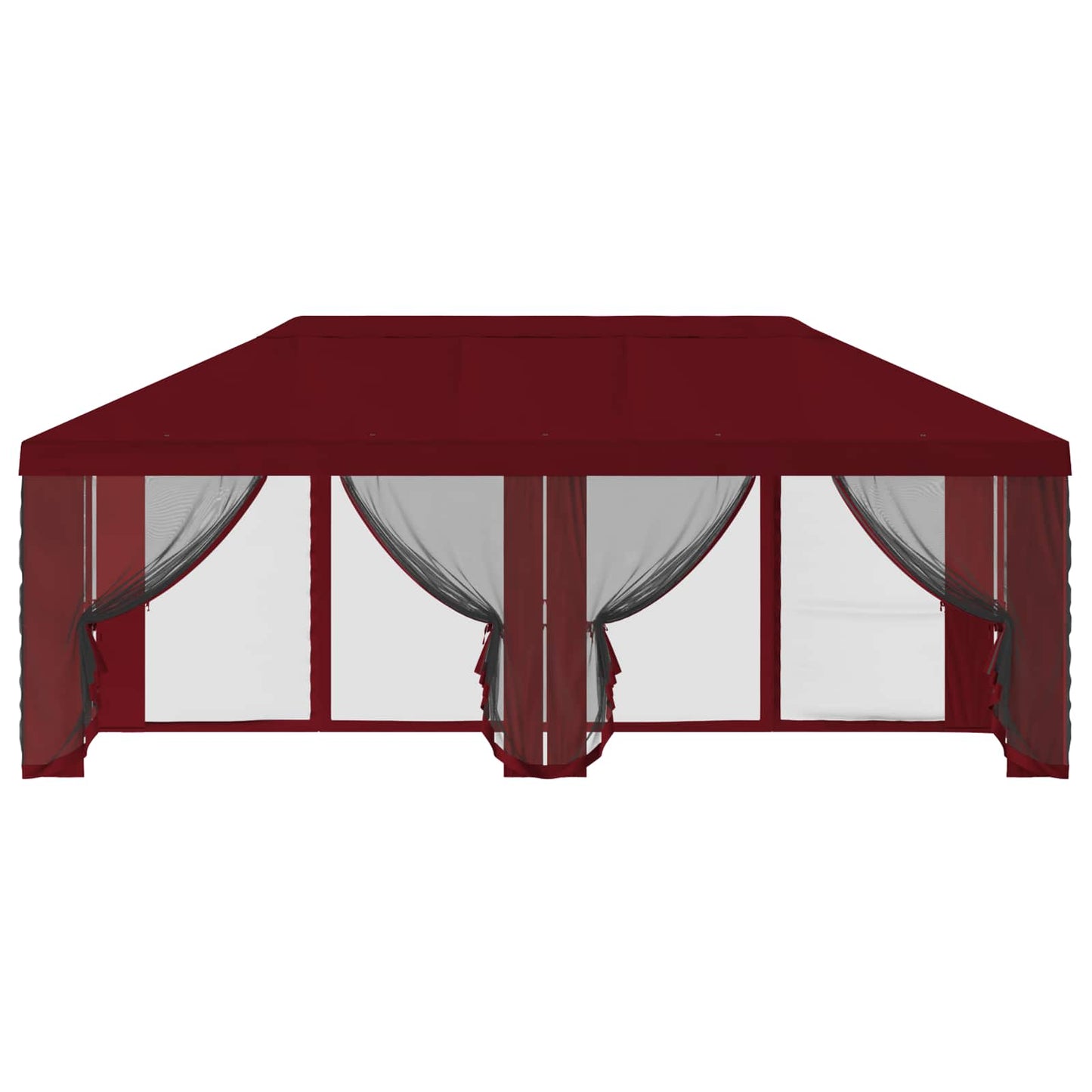 Gazebo Hoes met Zijwanden 6 x 3 m Bordeauxrood Polyester 190