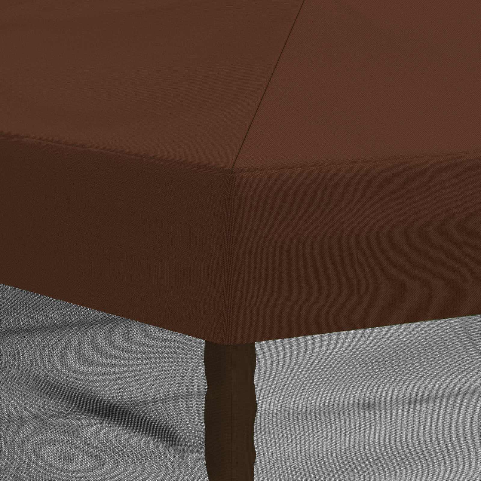 Gazebo Hoes met Zijwanden 6 x 3 m Bruin Polyester 190
