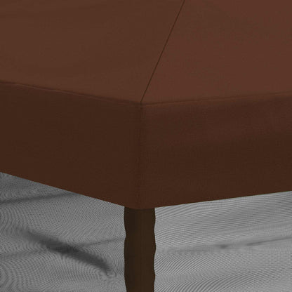 Gazebo Hoes met Zijwanden 6 x 3 m Bruin Polyester 190