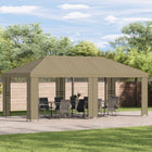 Paviljoenhoes 6 x 3 m beige polyester