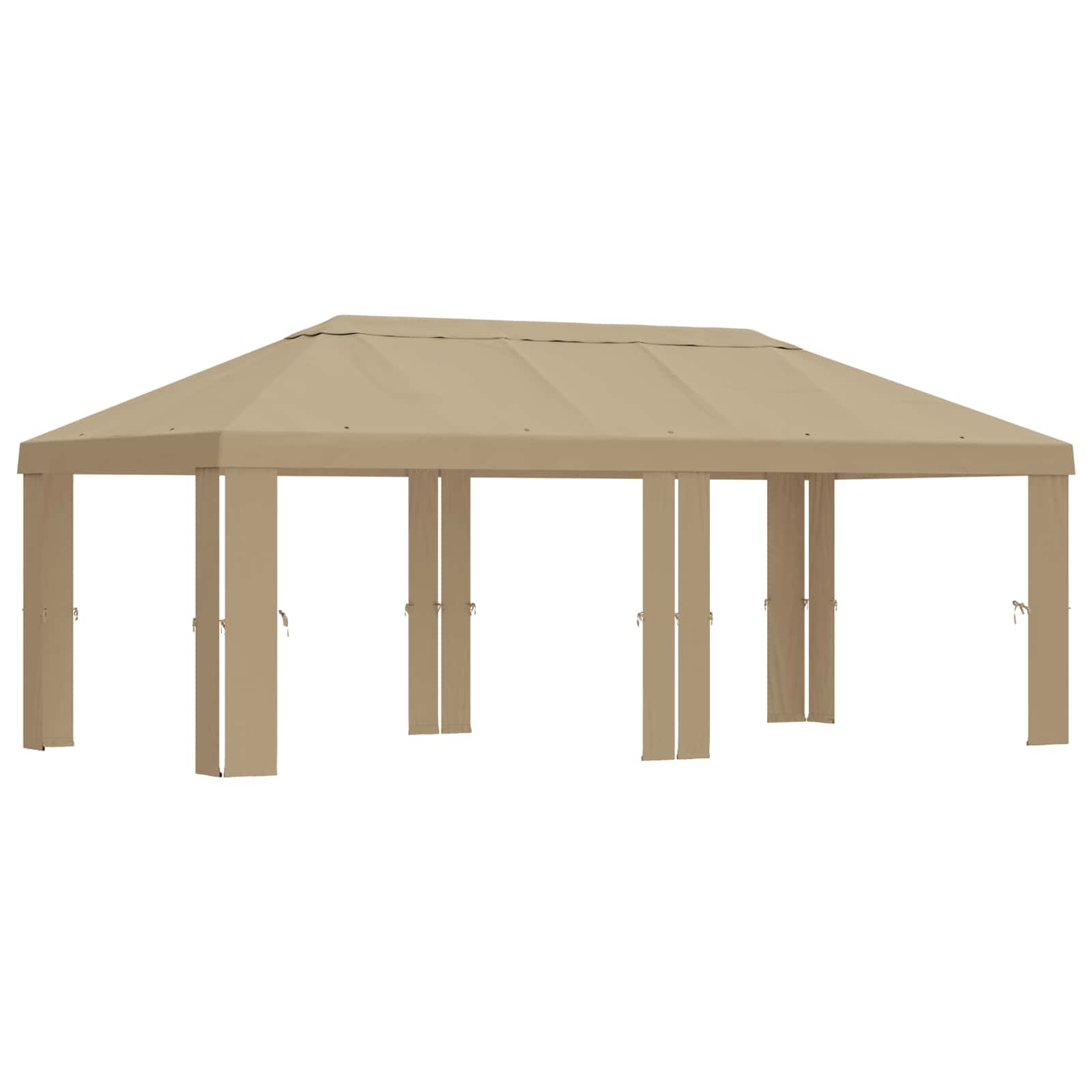 Paviljoenhoes 6 x 3 m Beige Polyester 190 gsm