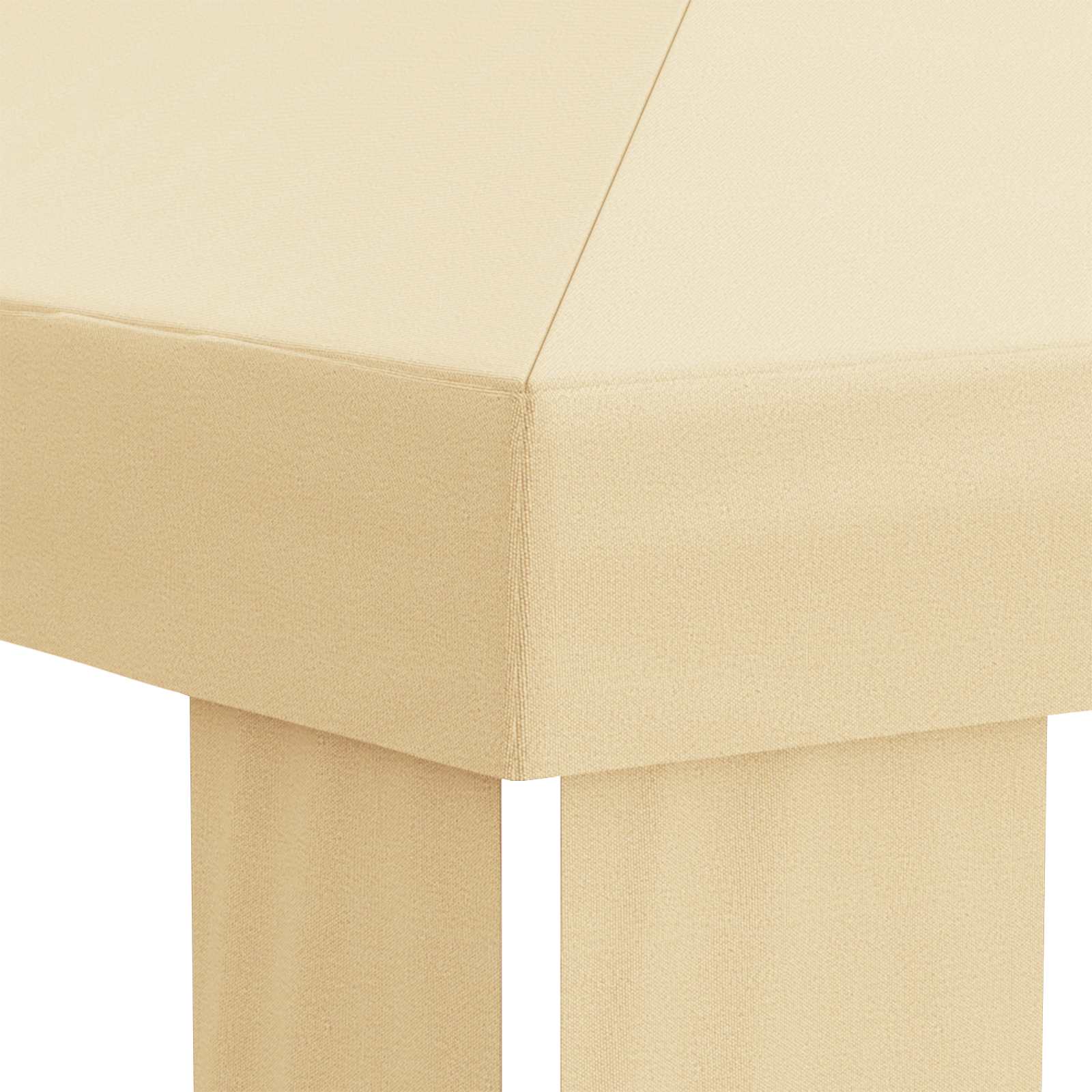 Paviljoenhoes 6 x 3 m Crèmekleurig Polyester 190 gsm