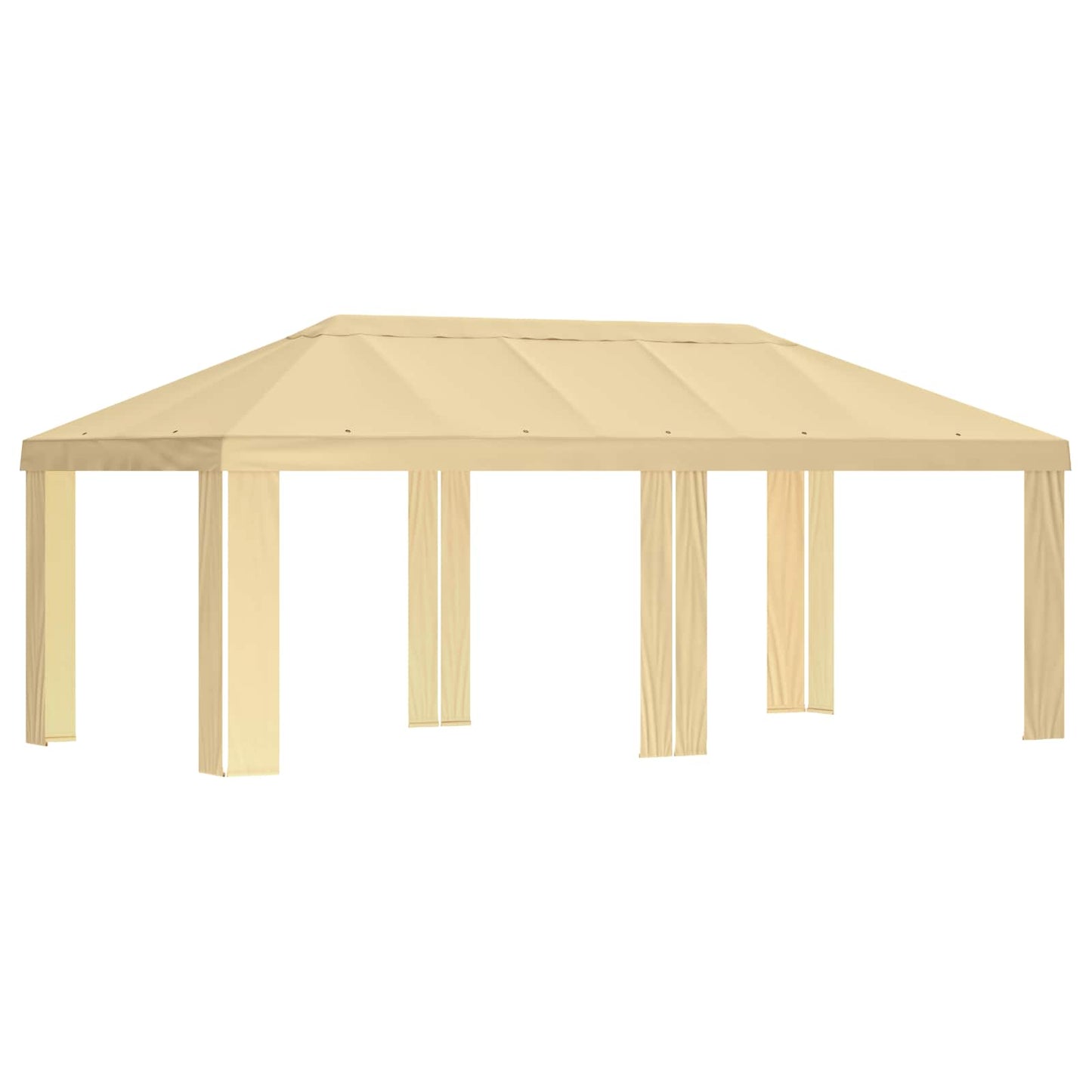 Paviljoenhoes 6 x 3 m Crèmekleurig Polyester 190 gsm