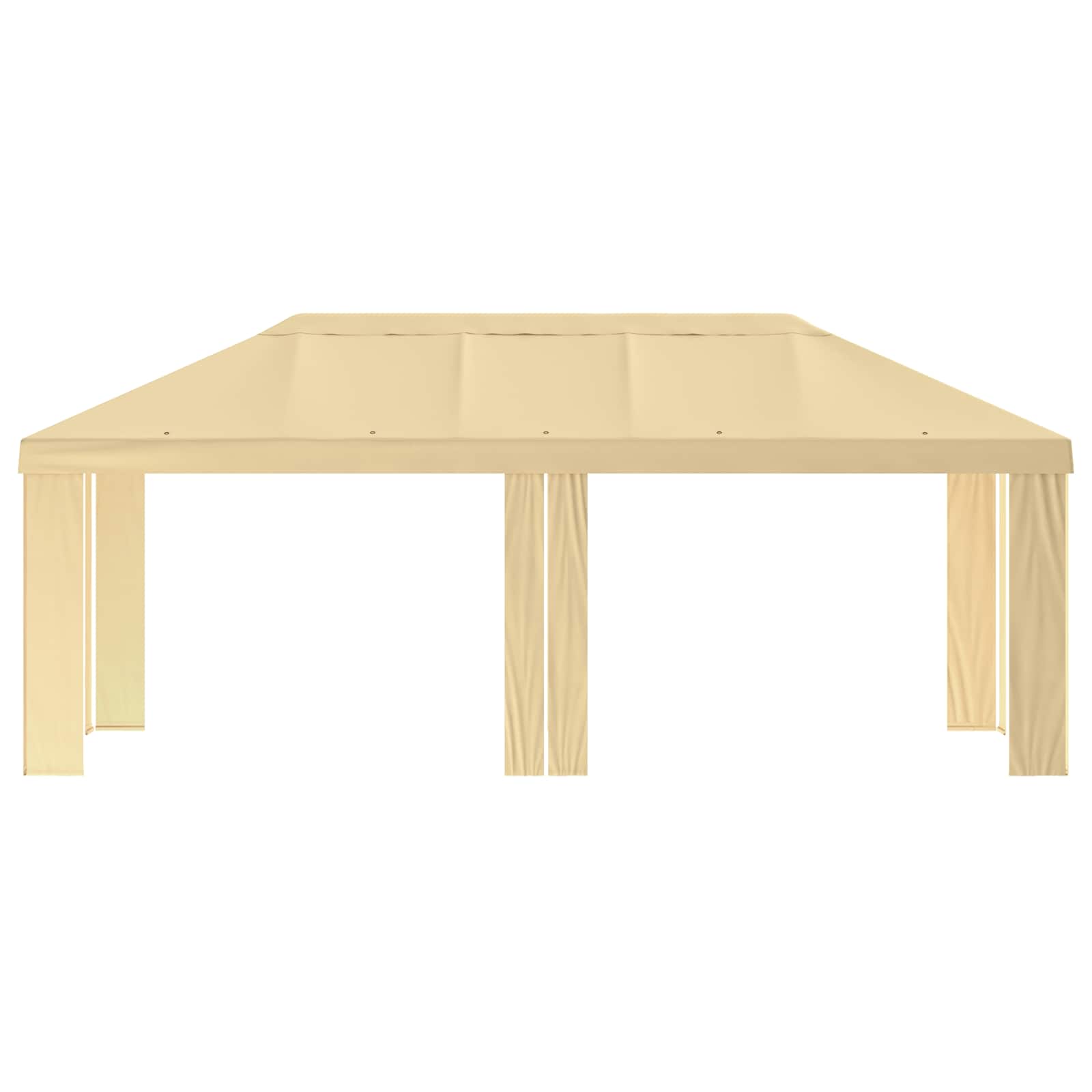 Paviljoenhoes 6 x 3 m Crèmekleurig Polyester 190 gsm