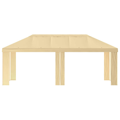 Paviljoenhoes 6 x 3 m Crèmekleurig Polyester 190 gsm