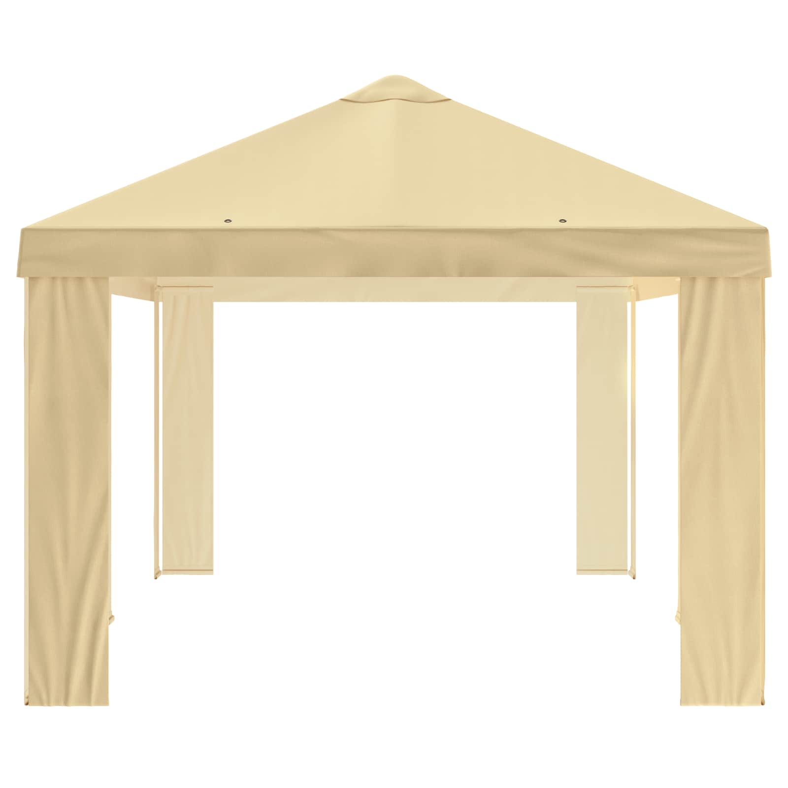 Paviljoenhoes 6 x 3 m Crèmekleurig Polyester 190 gsm