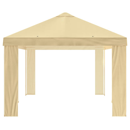 Paviljoenhoes 6 x 3 m Crèmekleurig Polyester 190 gsm