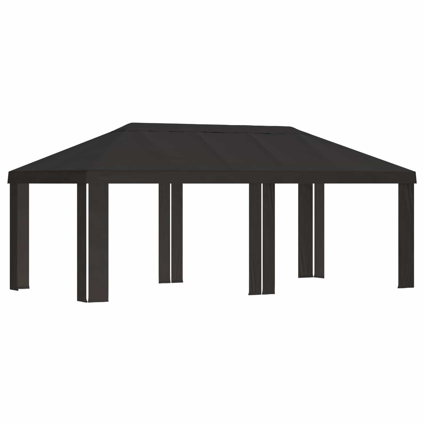 Paviljoenhoes 6 x 3 m Antracietkleurig Polyester 190 gsm