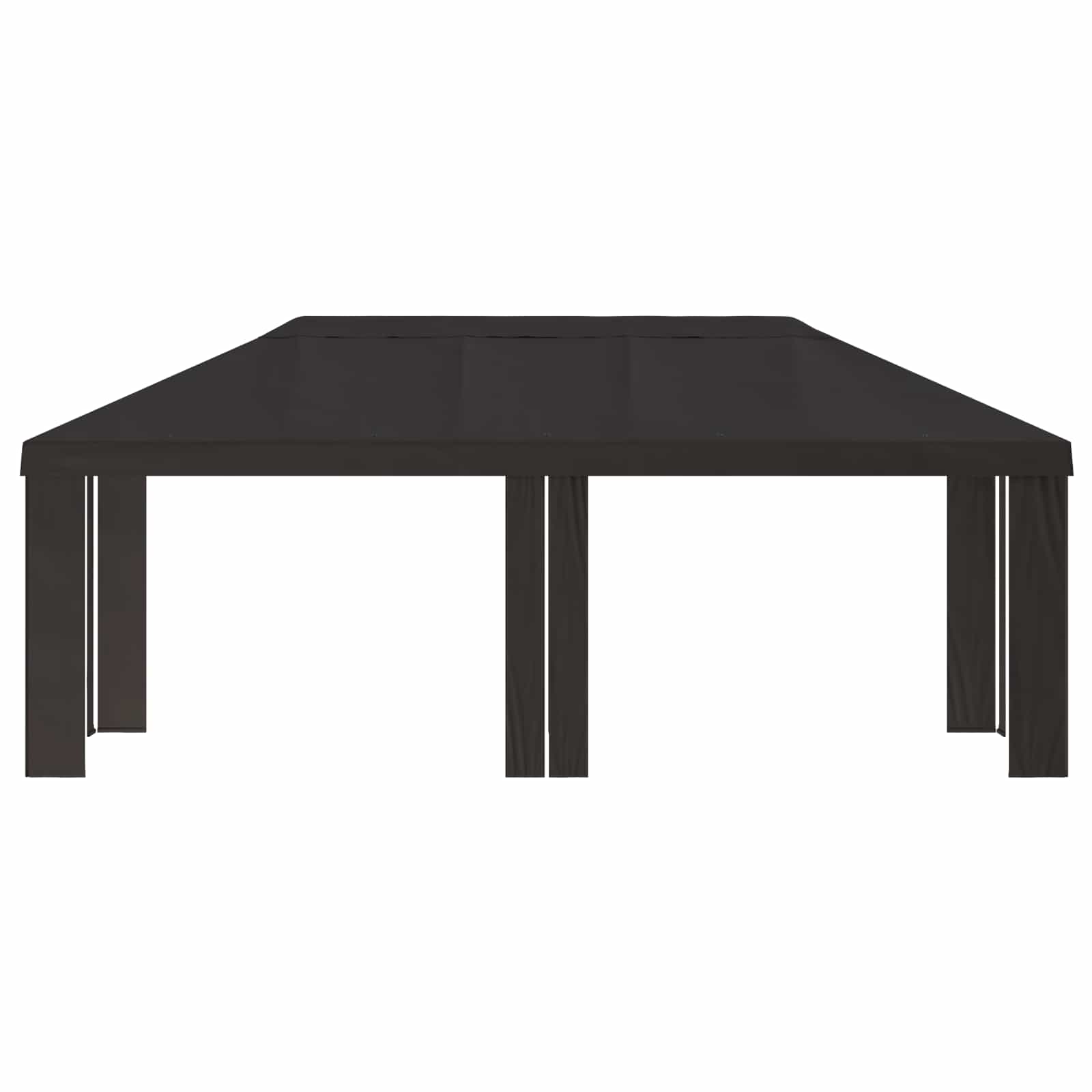 Paviljoenhoes 6 x 3 m Antracietkleurig Polyester 190 gsm