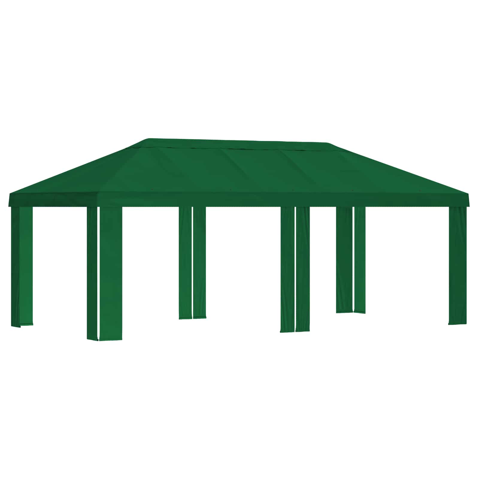 Paviljoenhoes 6 x 3 m Groen Polyester 190 gsm