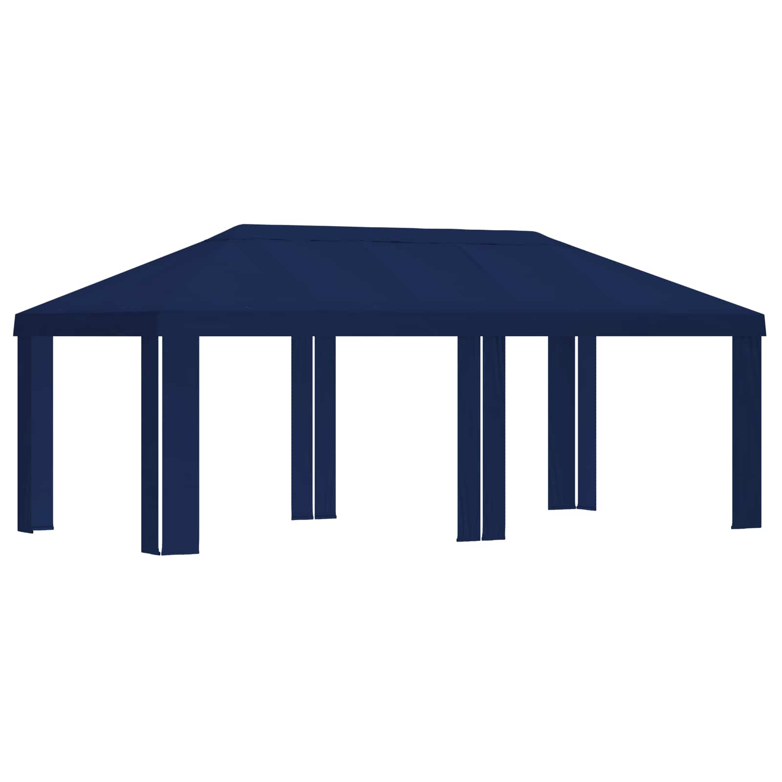 Paviljoenhoes 6 x 3 m Blauw Polyester 190 gsm