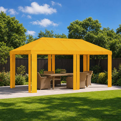 Paviljoenhoes 6 x 3 m Geel Polyester 190 gsm