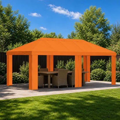 Paviljoenhoes 6 x 3 m Oranje Polyester 190 gsm