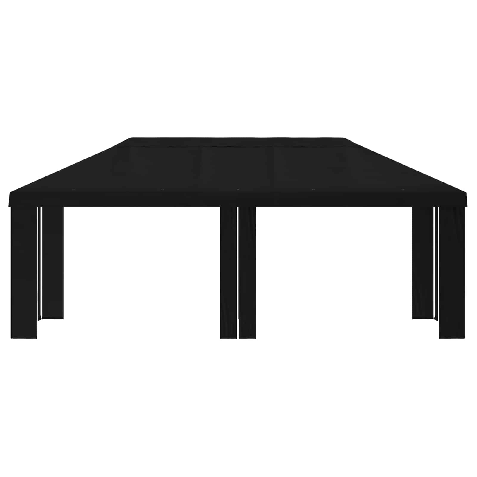 Paviljoenhoes 6 x 3 m Zwart Polyester 190 gsm