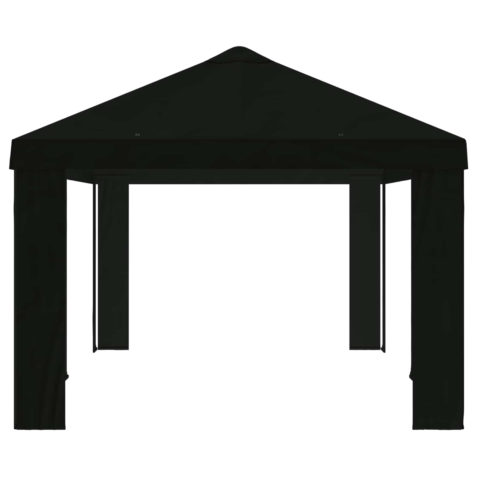 Paviljoenhoes 6 x 3 m Zwart Polyester 190 gsm