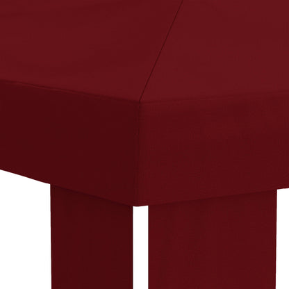 Paviljoenhoes 6 x 3 m Bordeauxrood Polyester 190 gsm