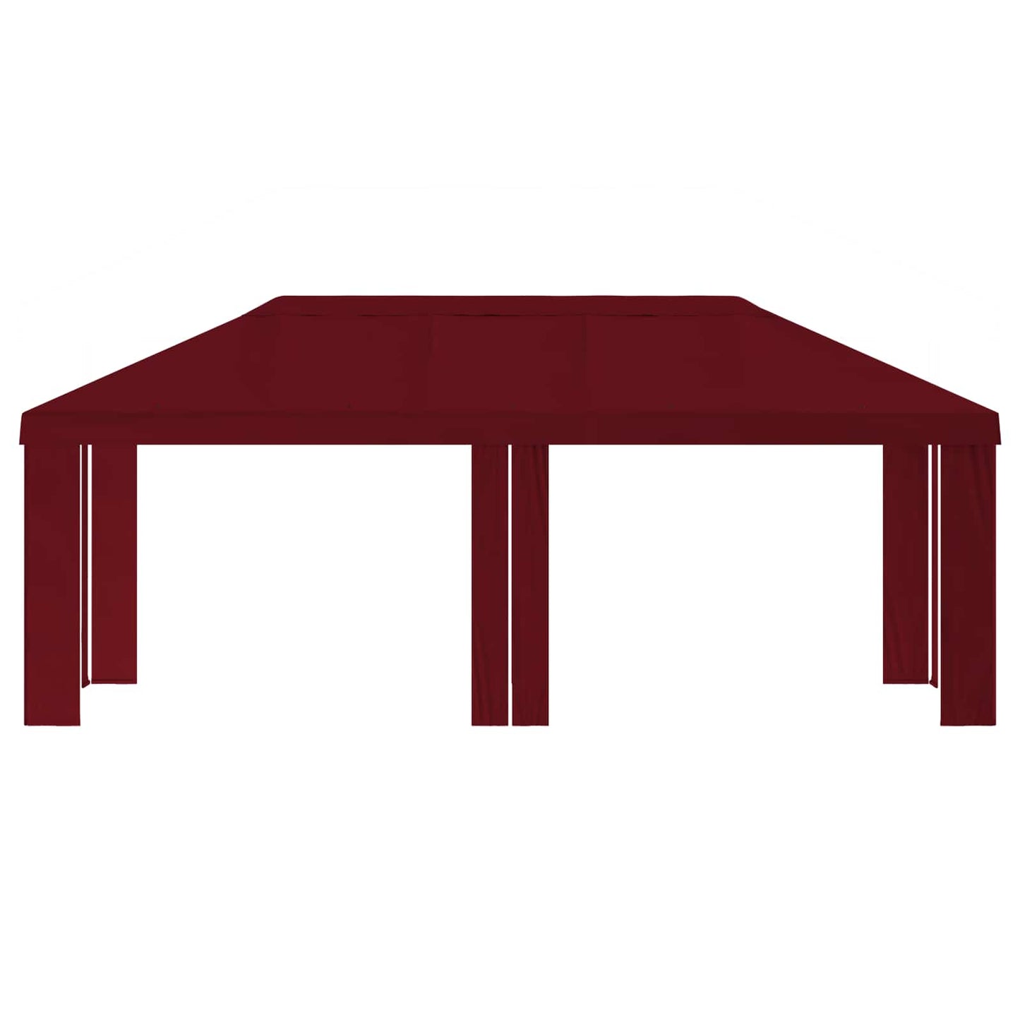 Paviljoenhoes 6 x 3 m Bordeauxrood Polyester 190 gsm