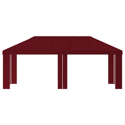 Paviljoenhoes 6 x 3 m Bordeauxrood Polyester 190 gsm