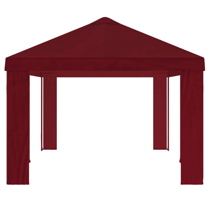 Paviljoenhoes 6 x 3 m Bordeauxrood Polyester 190 gsm