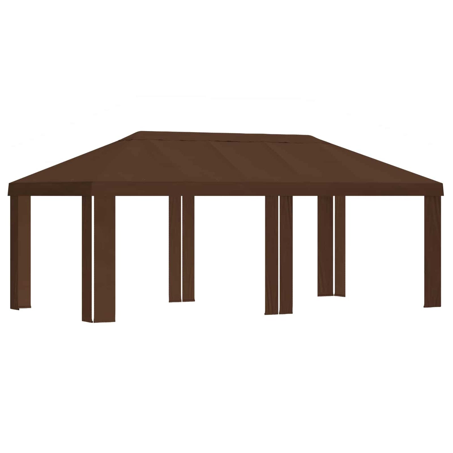 Paviljoenhoes 6 x 3 m Bruin Polyester 190 gsm