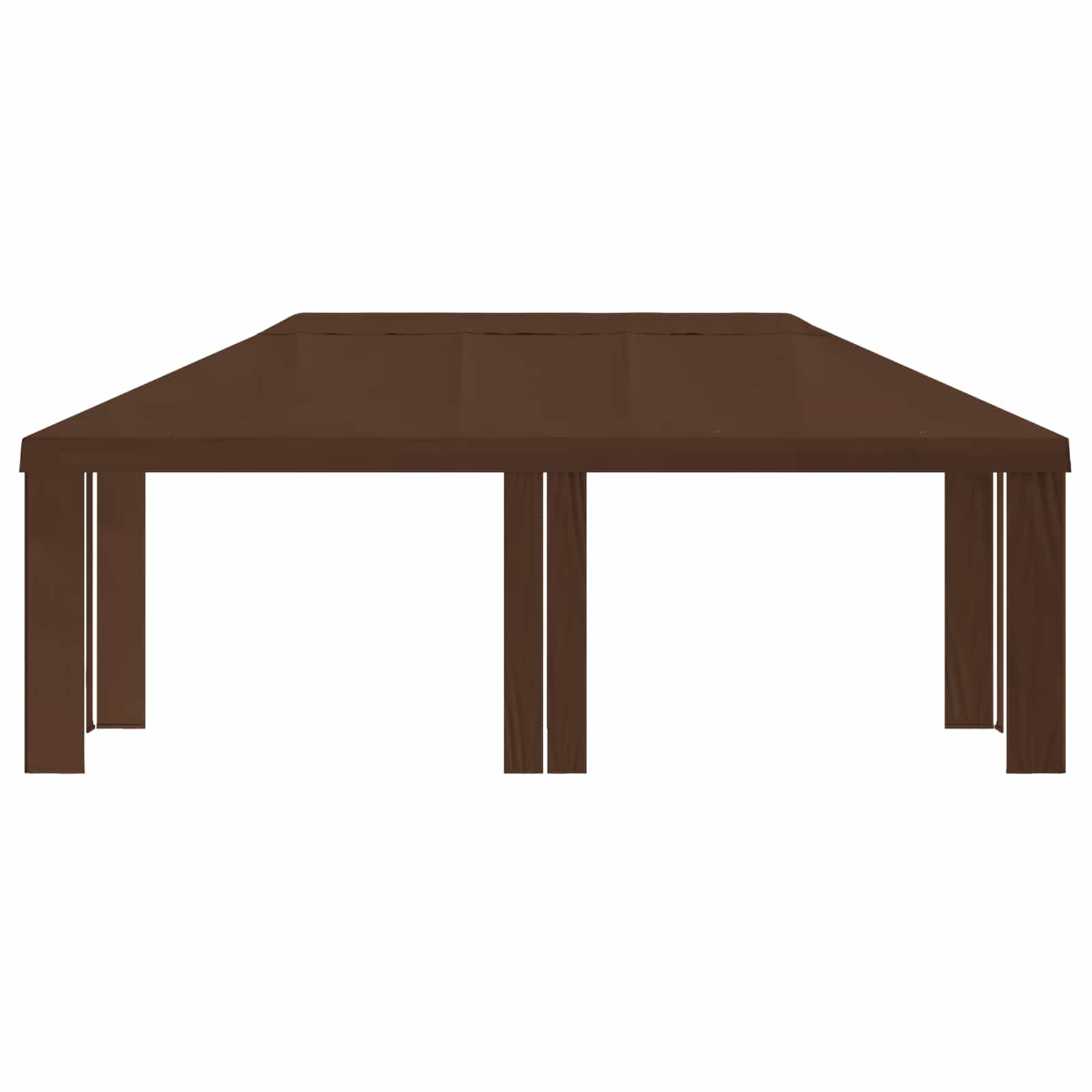 Paviljoenhoes 6 x 3 m Bruin Polyester 190 gsm