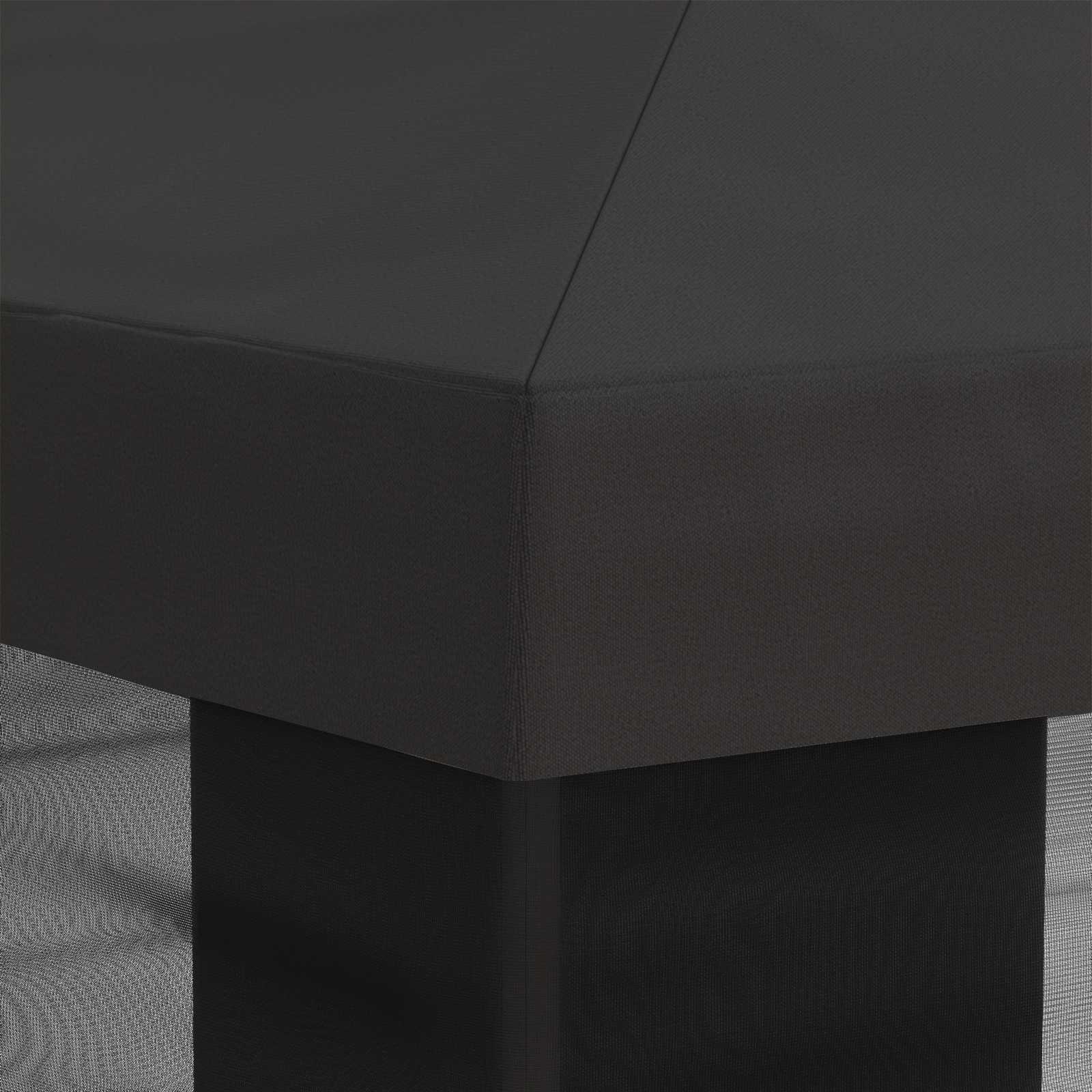 Gazebo Hoes met Zijwanden Antracietkleurig 600,5 x 300,5 cm