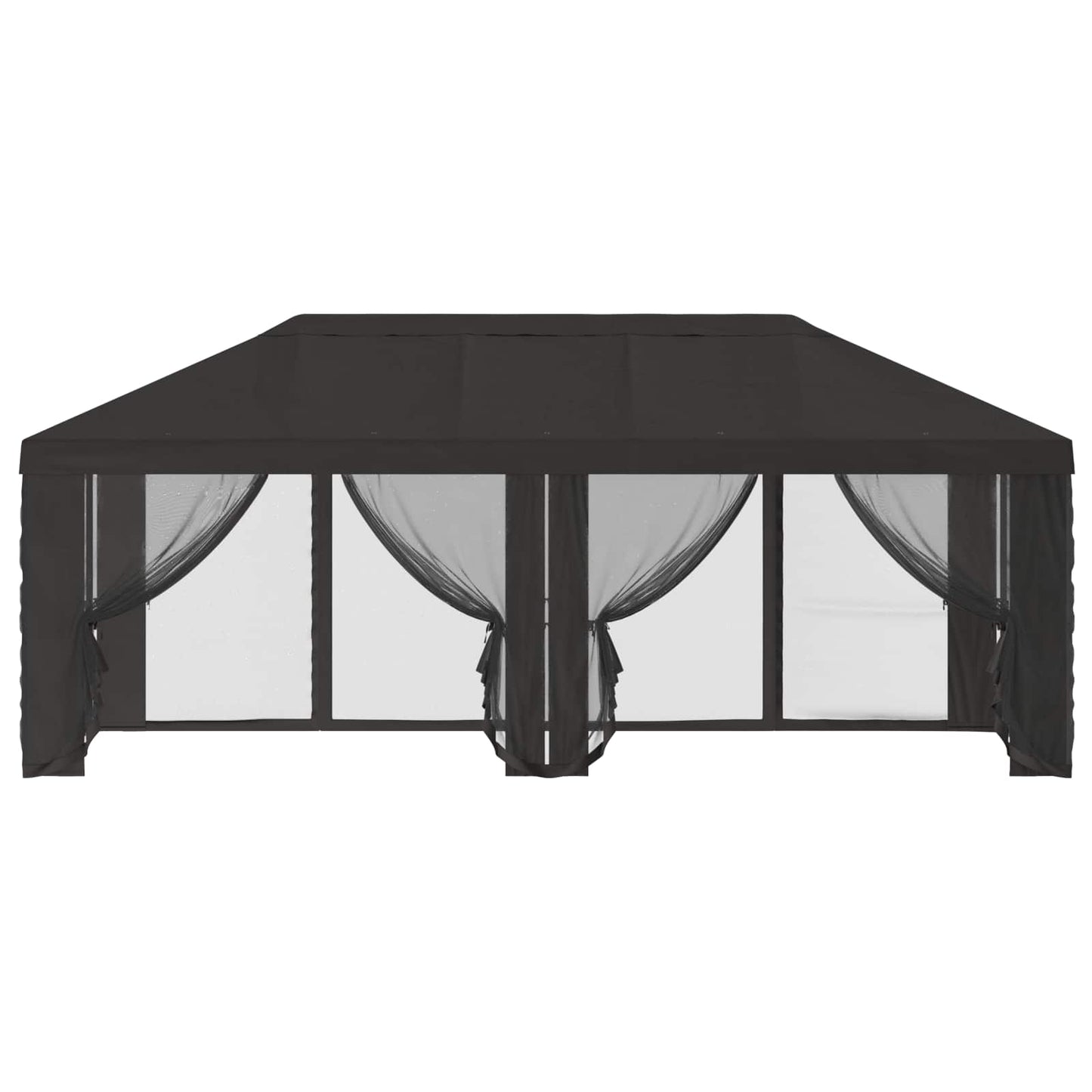 Gazebo Hoes met Zijwanden Antracietkleurig 600,5 x 300,5 cm