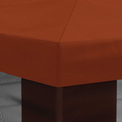 Gazebo Hoes met Zijwanden Terracotta 600,5 x 300,5 cm Polyester