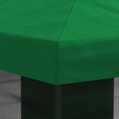 Gazebo Hoes met Zijwanden Groen 600,5 x 300,5 cm Polyester