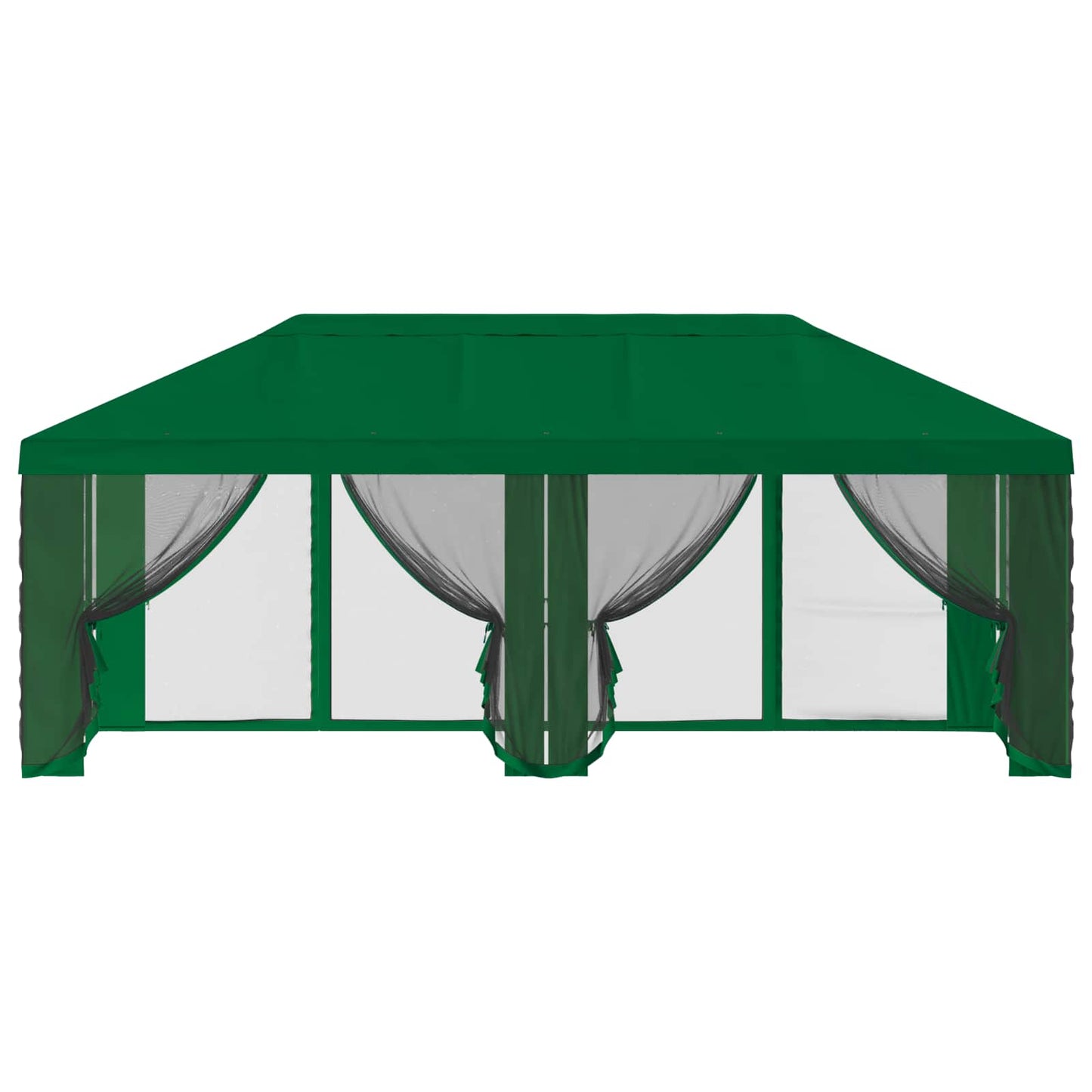 Gazebo Hoes met Zijwanden Groen 600,5 x 300,5 cm Polyester