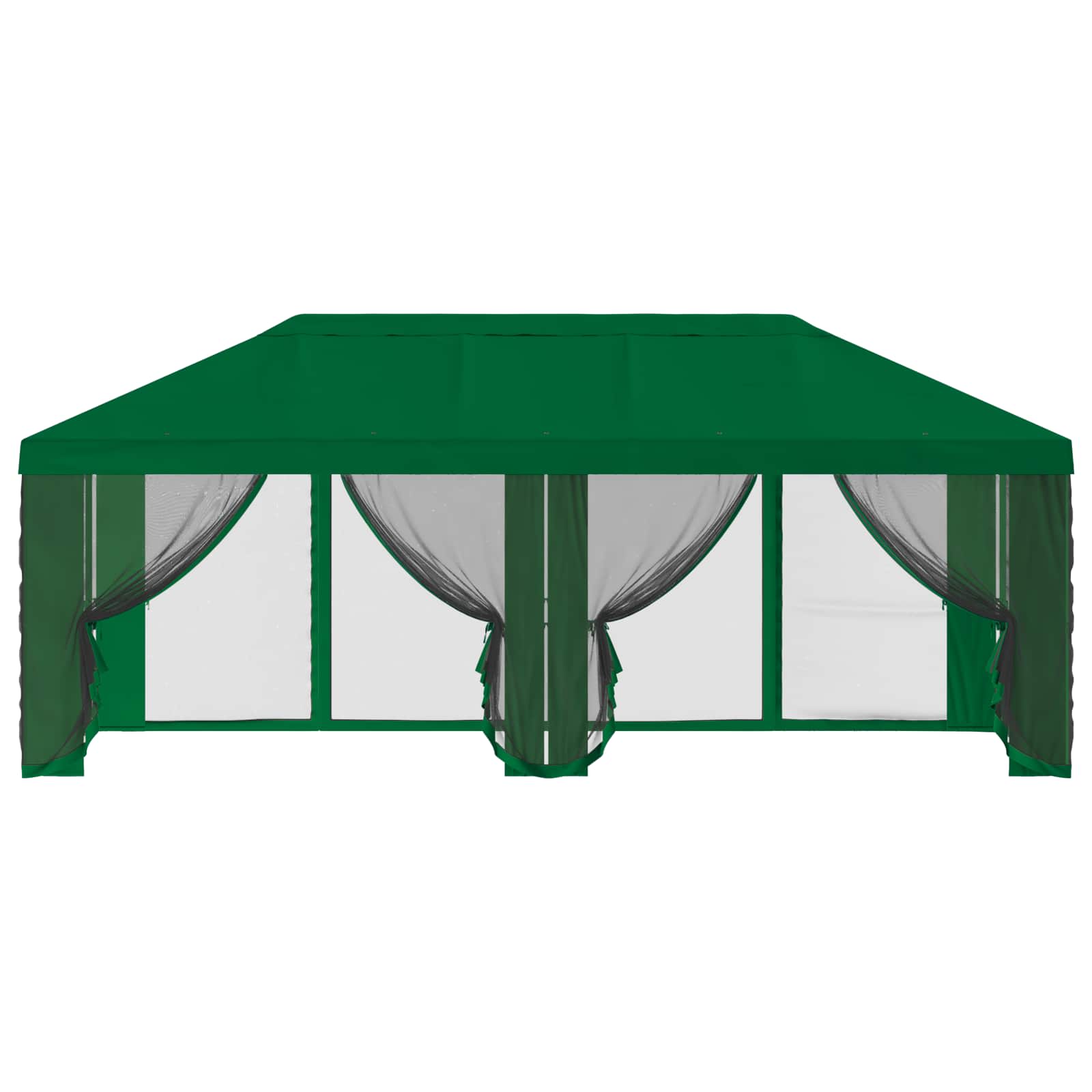 Gazebo Hoes met Zijwanden Groen 600,5 x 300,5 cm Polyester