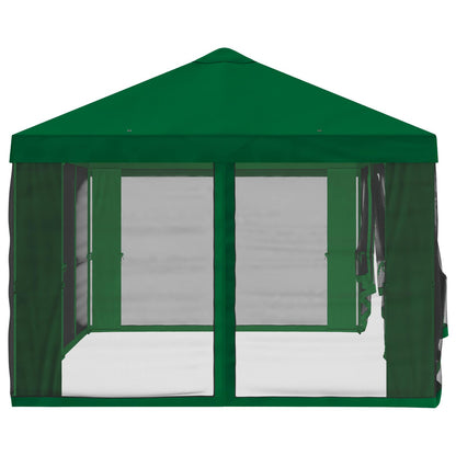 Gazebo Hoes met Zijwanden Groen 600,5 x 300,5 cm Polyester