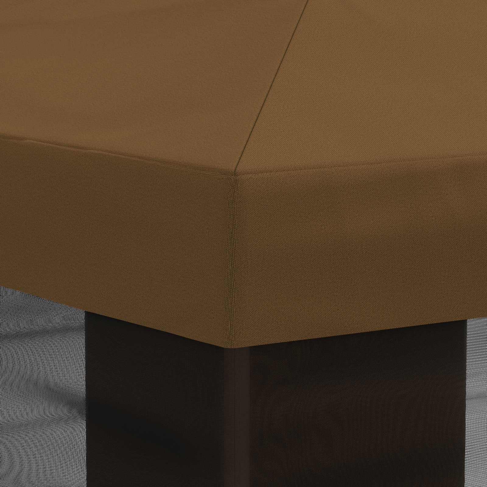 Gazebo Hoes met Zijwanden Taupe 600,5 x 300,5 cm Polyester
