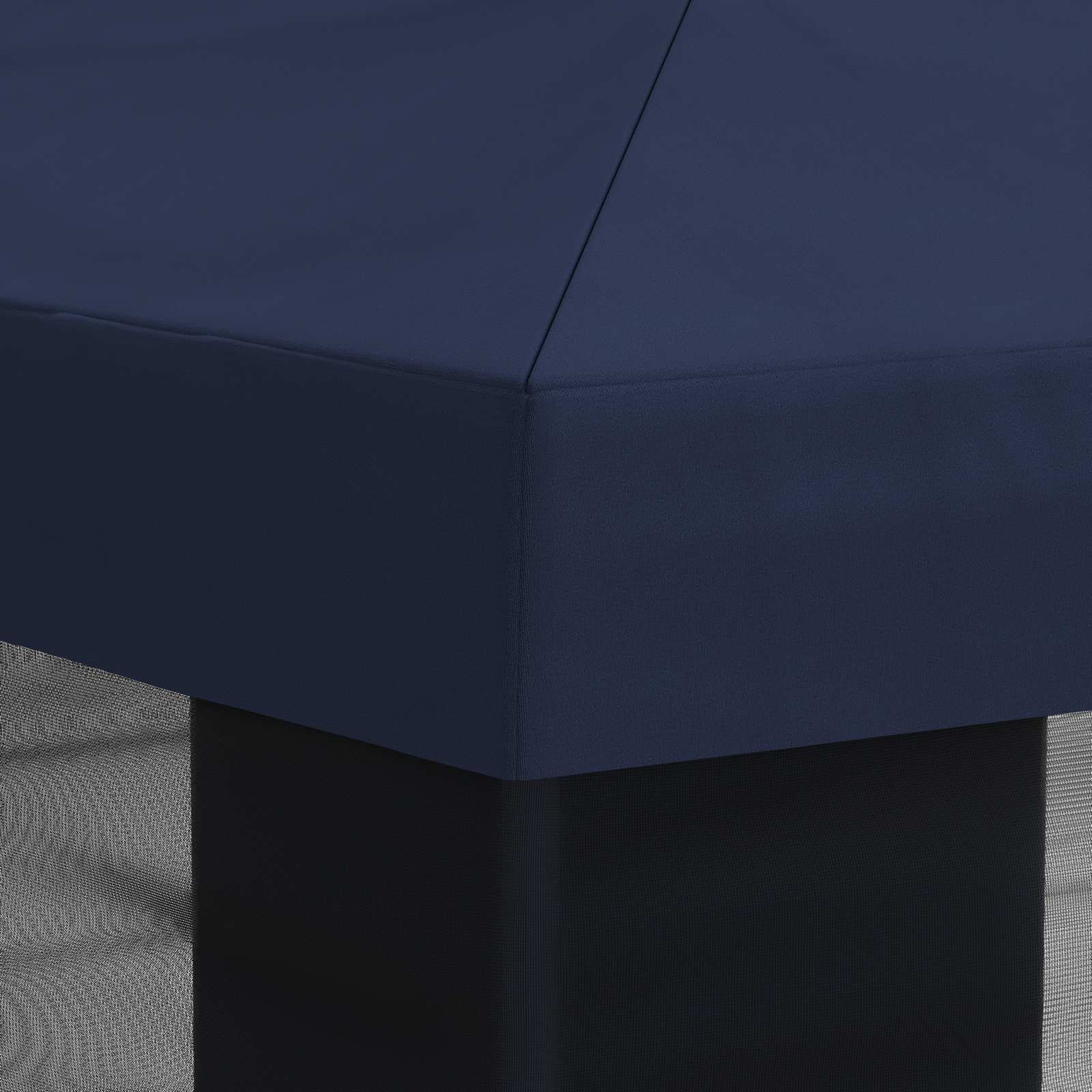 Gazebo Hoes met Zijwanden Blauw 600,5 x 300,5 cm Polyester