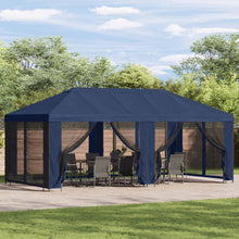 Gazebo Hoes met Zijwanden Blauw 600,5 x 300,5 cm Polyester