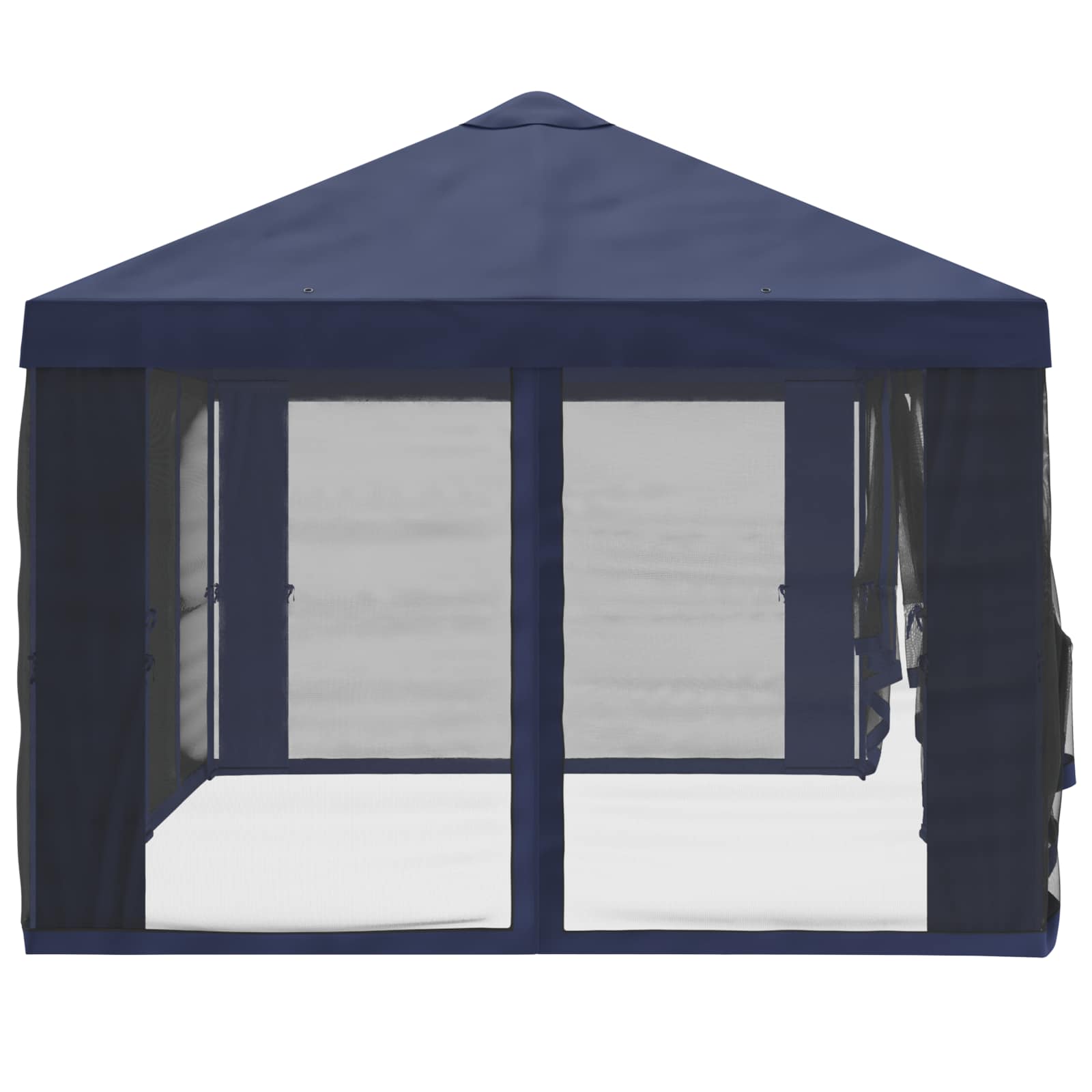 Gazebo Hoes met Zijwanden Blauw 600,5 x 300,5 cm Polyester